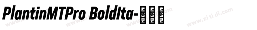 PlantinMTPro BoldIta字体转换 PlantinMTPro BoldIta字体转换